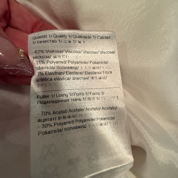 Escada Cream/Black Blazer Tailored Suit Jacket Size 12/Large MSRP $695 - Picture 6 of 11